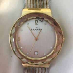 Skagen watch - silver and gold